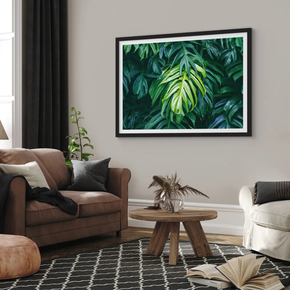 Affisch i svart ram - Doppa sig i fräschheten - 70x50 cm