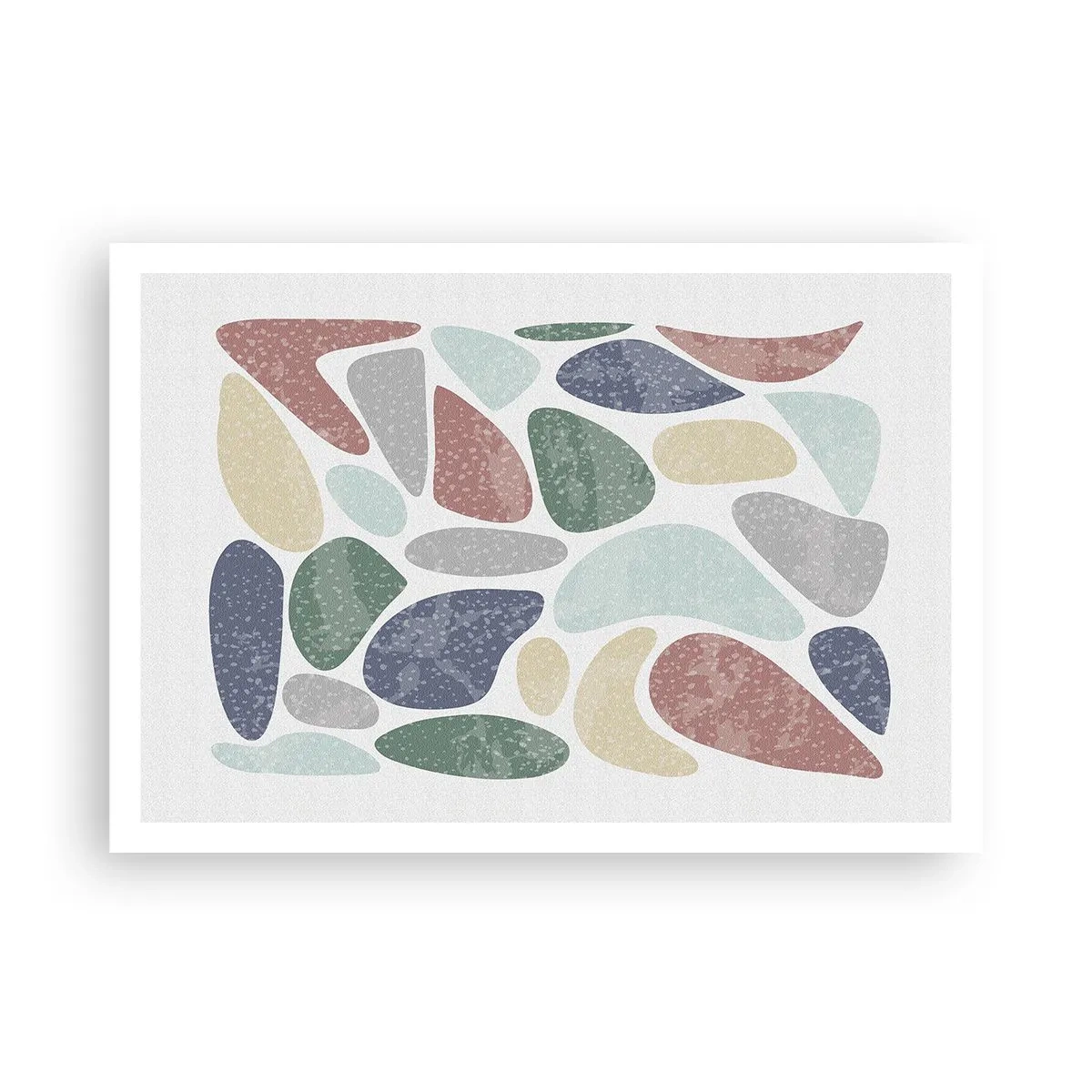 Affisch - Mosaik av pulveriserade färger - 100x70 cm