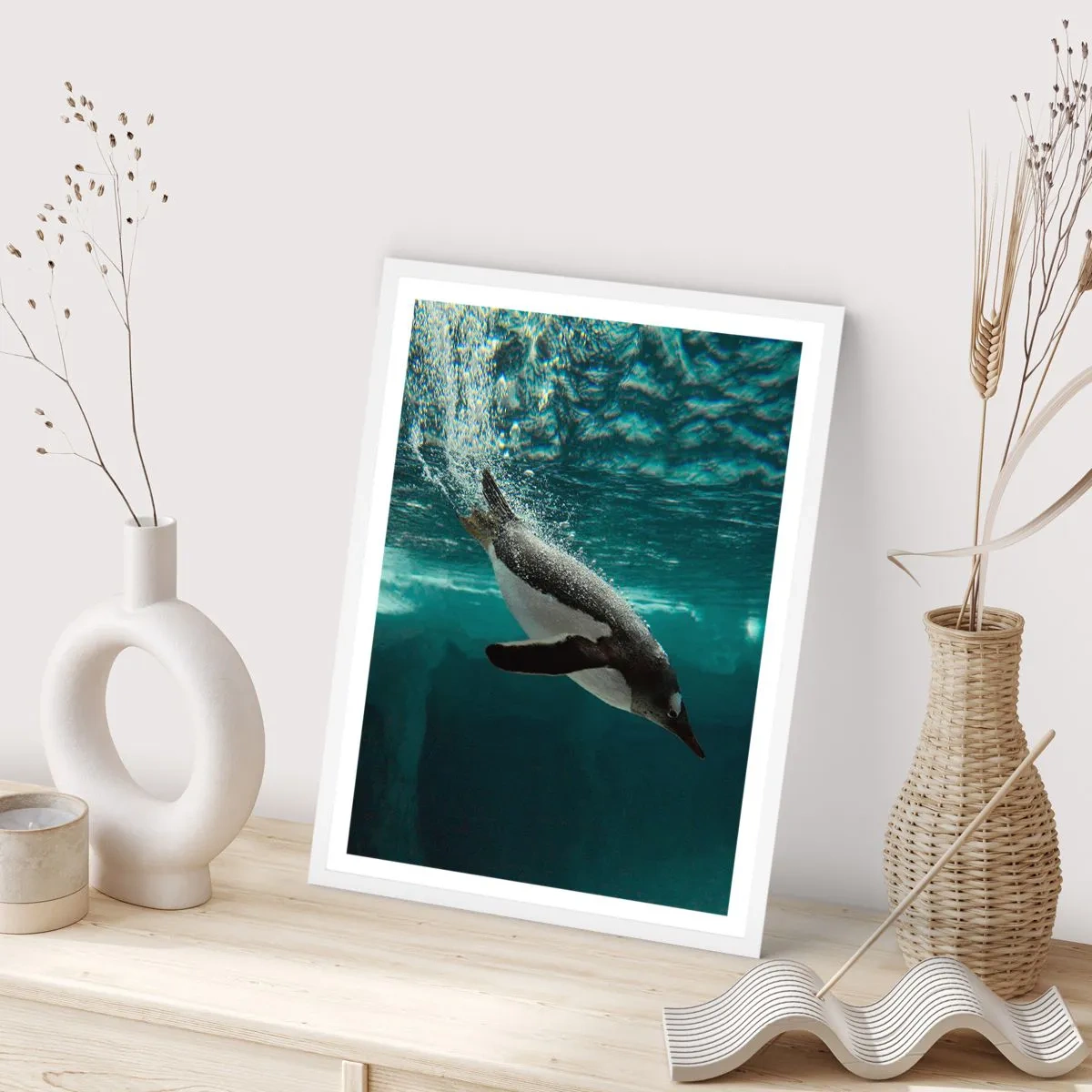 Affisch i vit ram - Välkommen till min värld - 30x40 cm