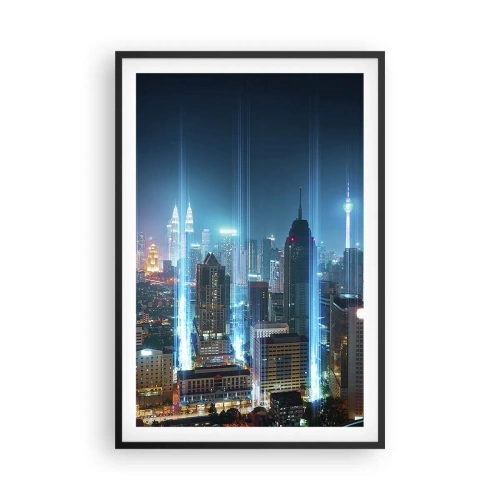 Affisch i svart ram - Himmelsfärd på berlinskt sätt - 61x91 cm