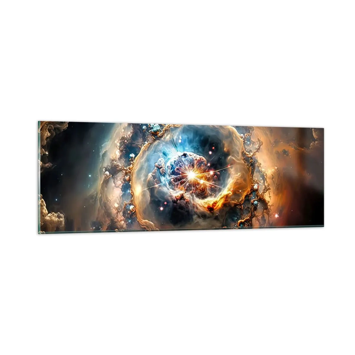 Glastavla - Bild på glas - Början - 90x30 cm
