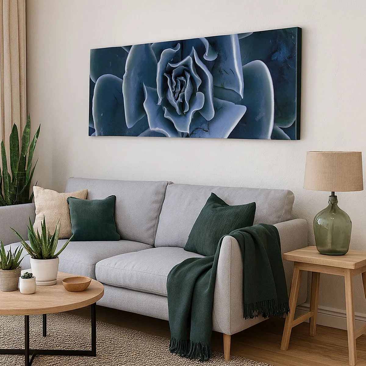 Canvastavla - Bild på duk - Öknens blomma - 100x40 cm