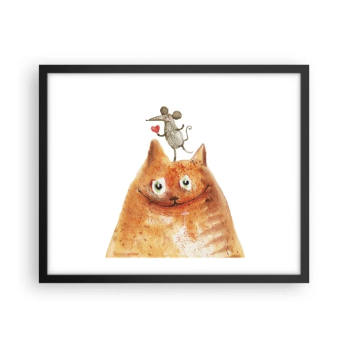 Affisch i svart ram - Kärlekens paradoxer - 50x40 cm