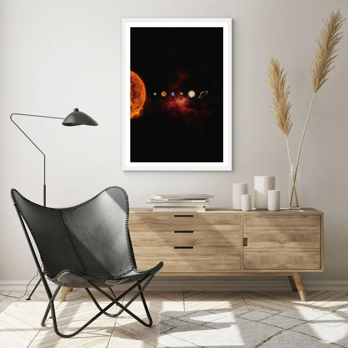 Affisch i vit ram - Vårt grannskap - 61x91 cm