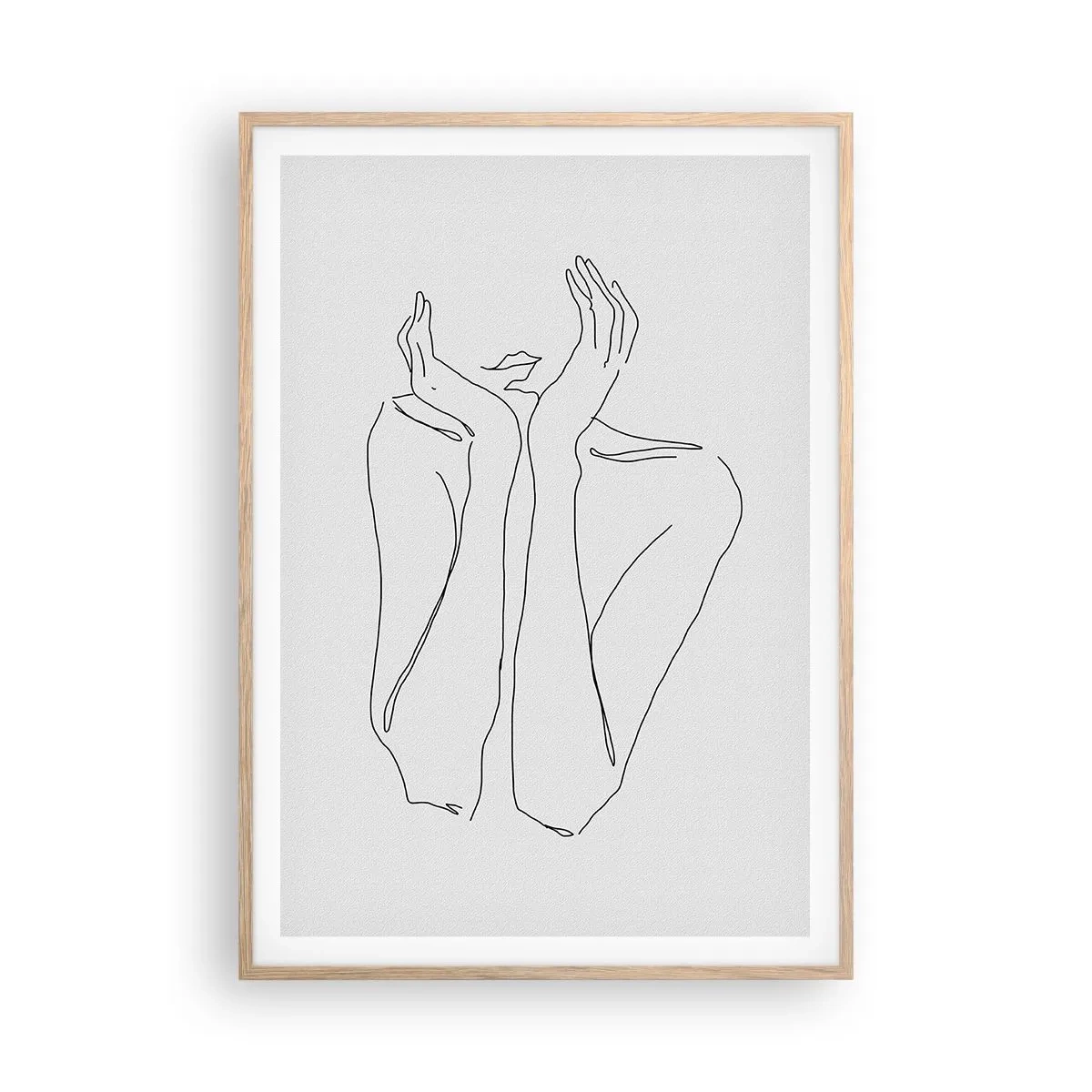 Affisch i ram av ljusek - Vad flickorna drömmer om - 70x100 cm