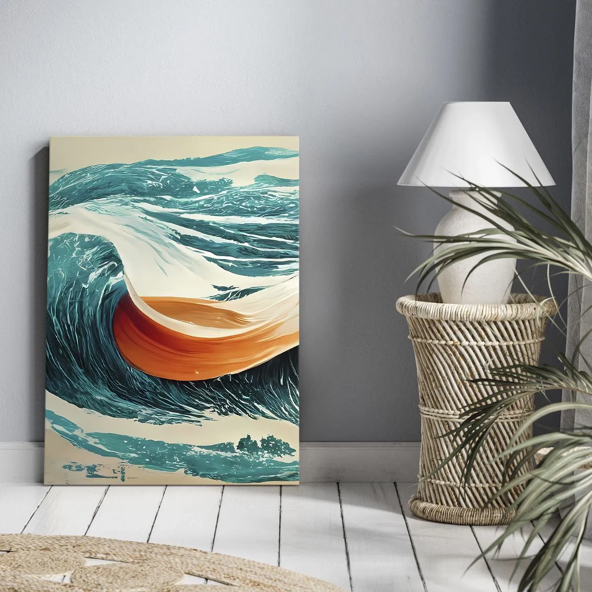 Canvastavla - Bild på duk - Surfarens dröm - 50x70 cm