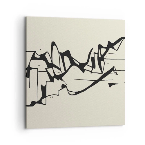 Canvastavla - Bild på duk - Kanske ett landskap - 50x50 cm
