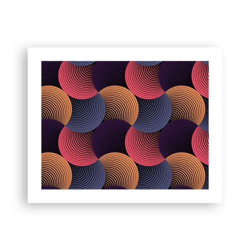 Affisch - I en cirkulär rytm - 50x40 cm