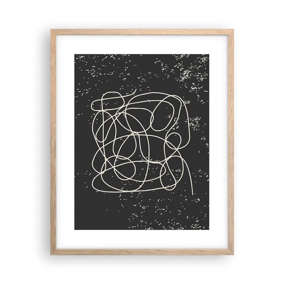 Affisch i ram av ljusek - Vilsegångna tankar - 40x50 cm