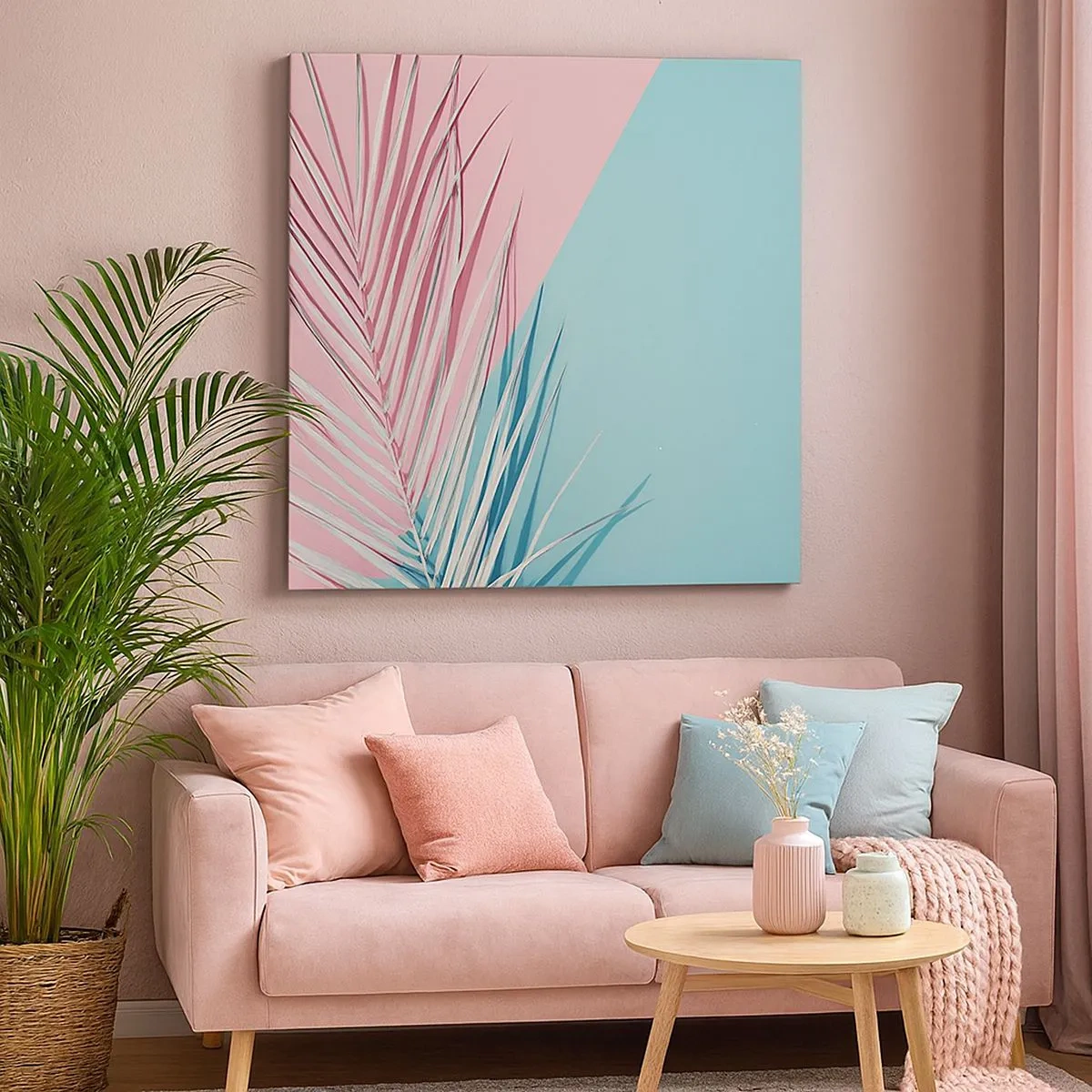 Canvastavla - Bild på duk - Tropisk impression - 30x30 cm