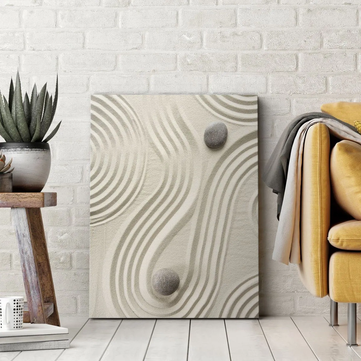 Canvastavla - Bild på duk - Värmens beröring - 55x100 cm