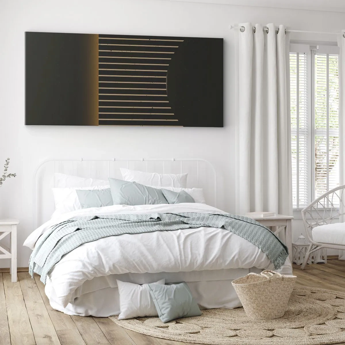 Canvastavla - Bild på duk - Utforska mörkret - 140x50 cm