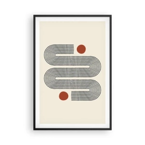 Affisch i svart ram - från början till slutet - 61x91 cm