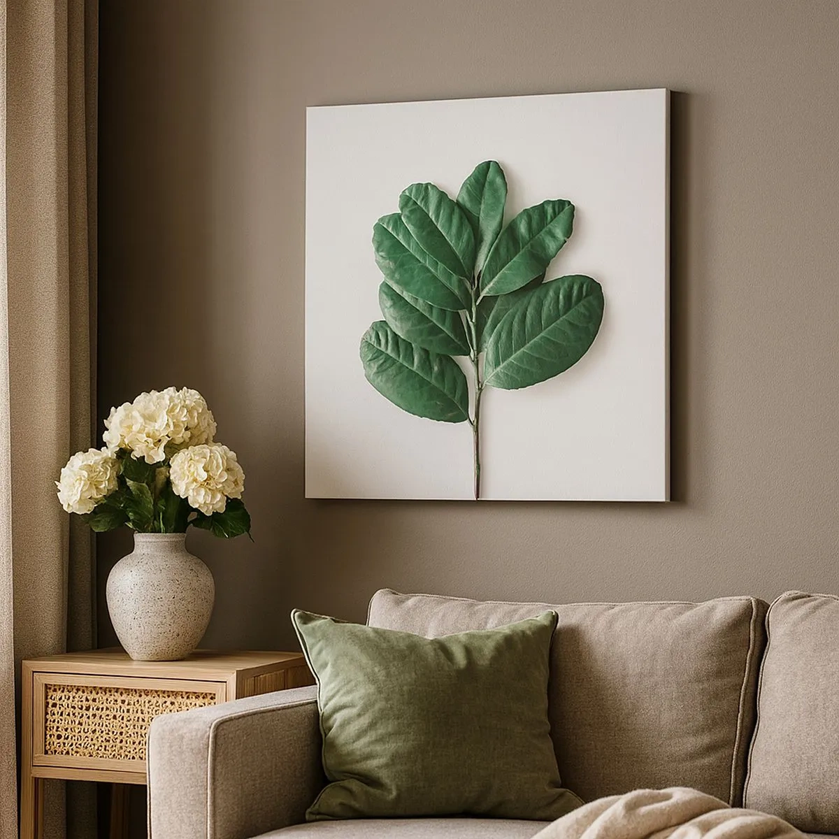 Canvastavla - Bild på duk - Själva naturens bild - 30x30 cm