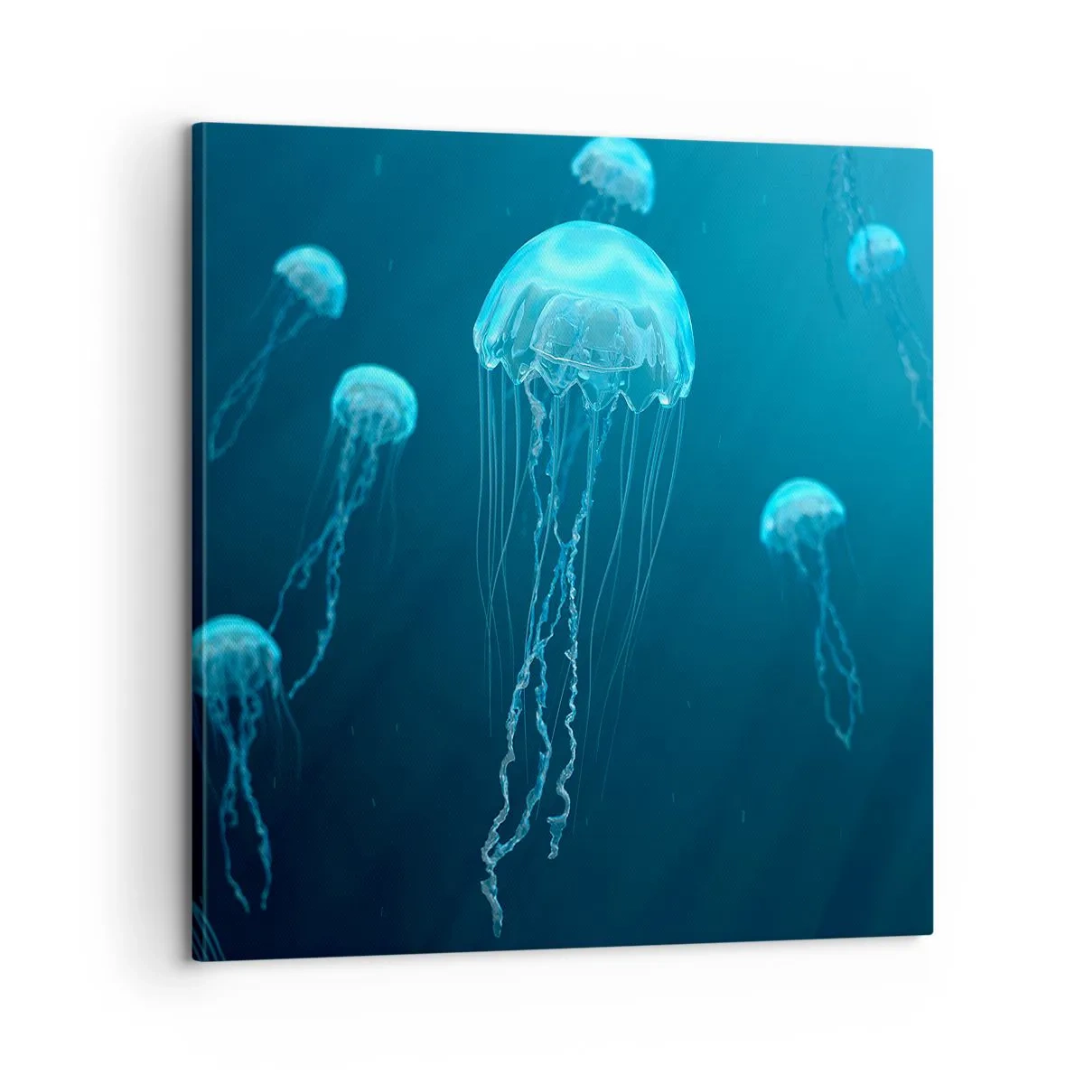 Canvastavla - Bild på duk - Havets dans - 60x60 cm