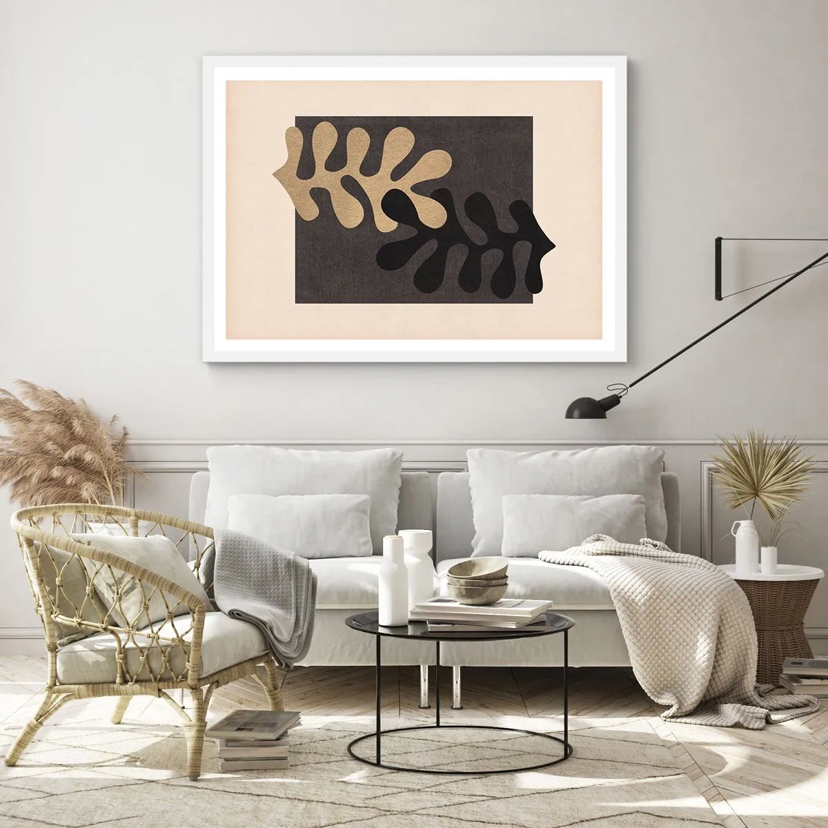 Affisch i vit ram - Brist och komplettering - 91x61 cm