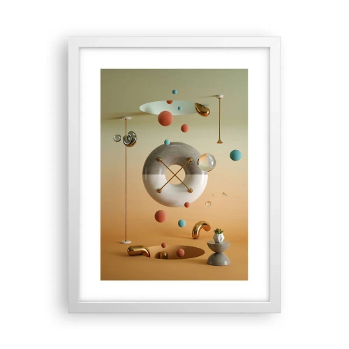 Affisch i vit ram - Vad som helst kan hända - 30x40 cm