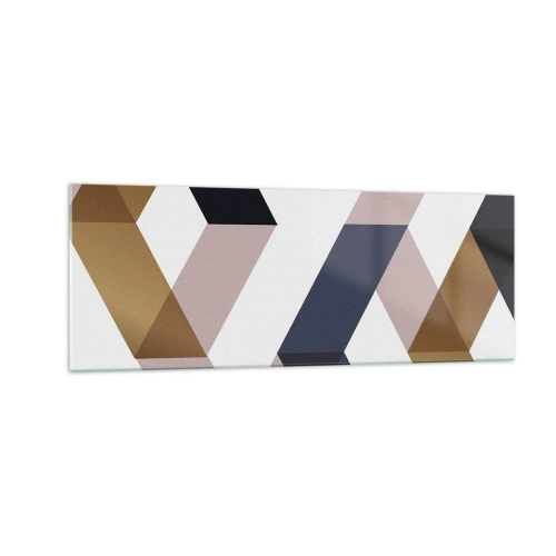 Glastavla - Bild på glas - Plan och vinklar - 140x50 cm