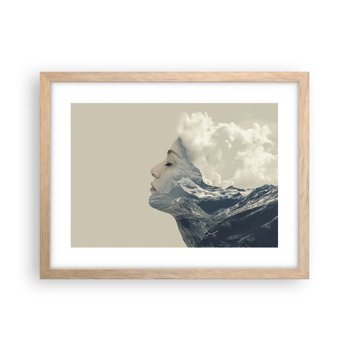 Affisch i ram av ljusek - Elementens skönhet - 40x30 cm