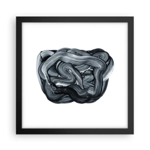 Affisch i svart ram - Det är inte så enkelt - 30x30 cm