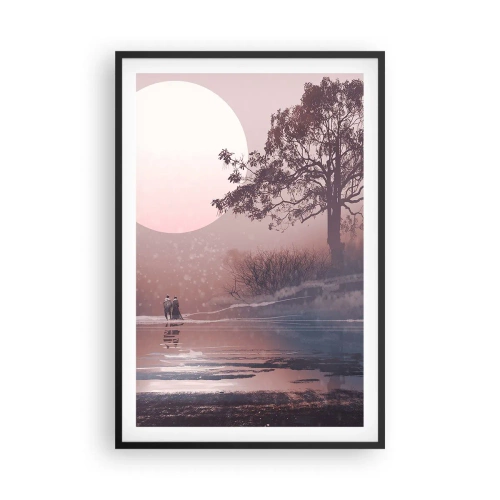 Affisch i svart ram - Nattens under - 61x91 cm