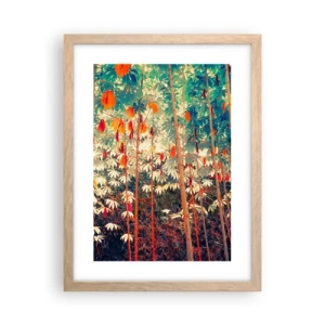 Affisch i ram av ljusek - Lövbladens hemlighetsfulla liv - 30x40 cm
