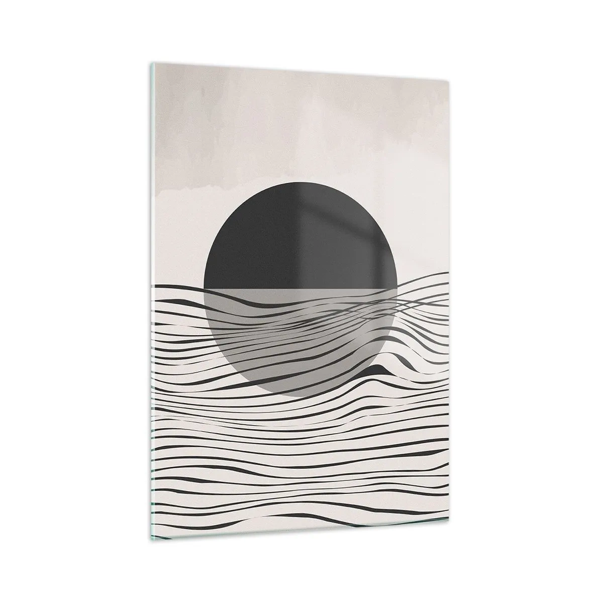 Glastavla - Bild på glas - Halvdan komposition - 50x70 cm