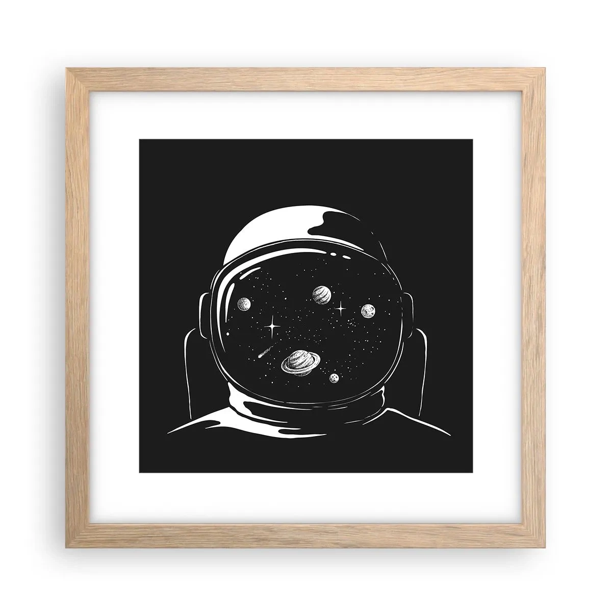 Affisch i ram av ljusek - Fin utsikt - 30x30 cm