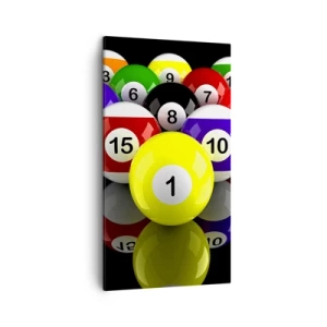 Canvastavla - Bild på duk - Olika spelfärger - 45x80 cm