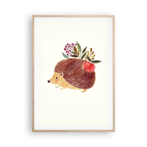 Affisch i ram av ljusek - Och du gillar mig redan - 70x100 cm