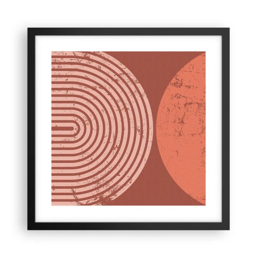 Affisch i svart ram - Nära relation - 40x40 cm