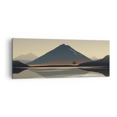 Canvastavla - Bild på duk - Spegelbild - 140x50 cm