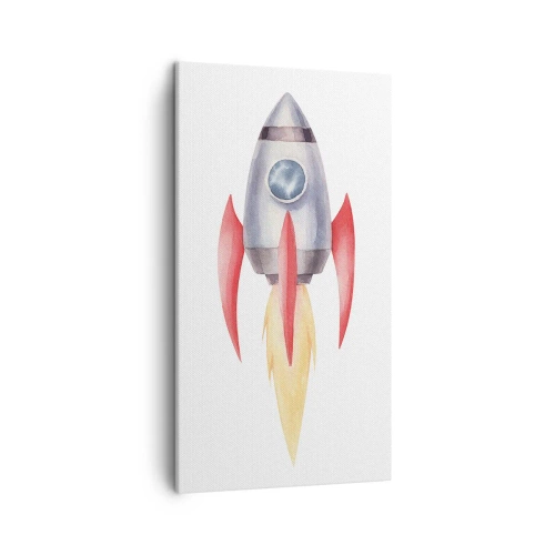 Canvastavla - Bild på duk - Högre, snabbare, längre - 45x80 cm