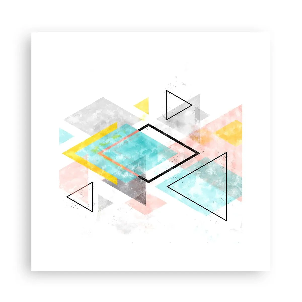 Affisch - Geometriskt spel - 30x30 cm