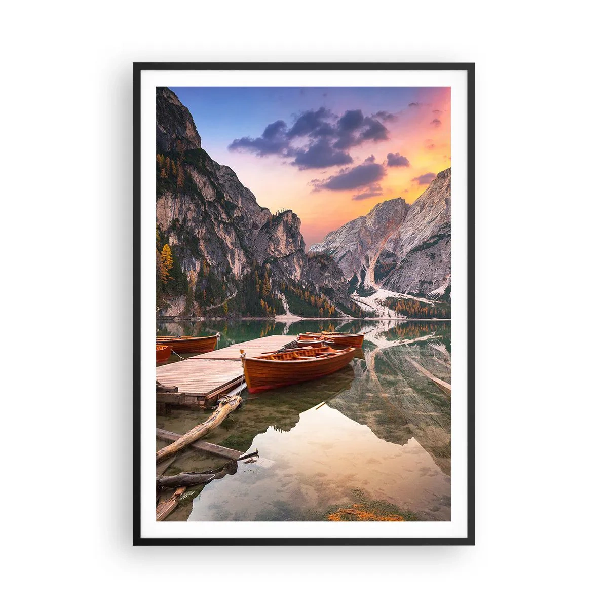 Affisch i svart ram - Dagens löfte - 70x100 cm