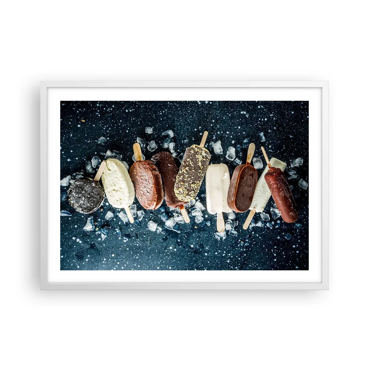 Affisch i vit ram - Smak av varm sommar - 70x50 cm