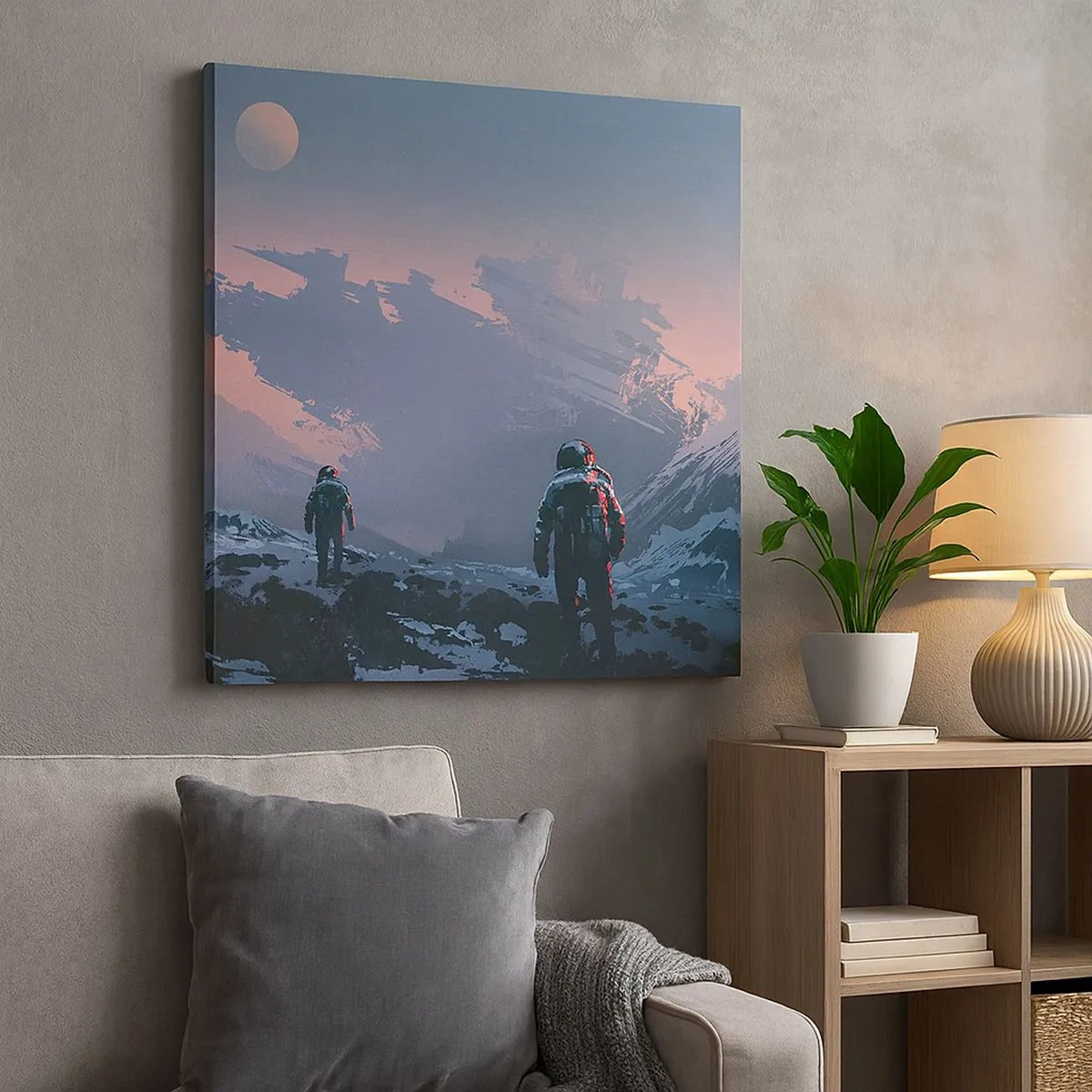 Canvastavla - Bild på duk - Under en okänd stjärna - 30x30 cm