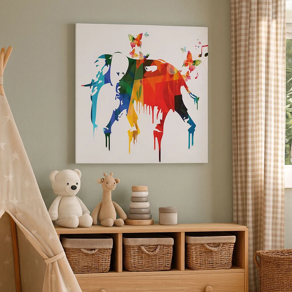 Canvastavla - Bild på duk - Var och en kan dansa - 30x30 cm