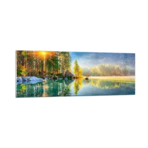 Glastavla - Bild på glas - Majestät och sötma - 90x30 cm