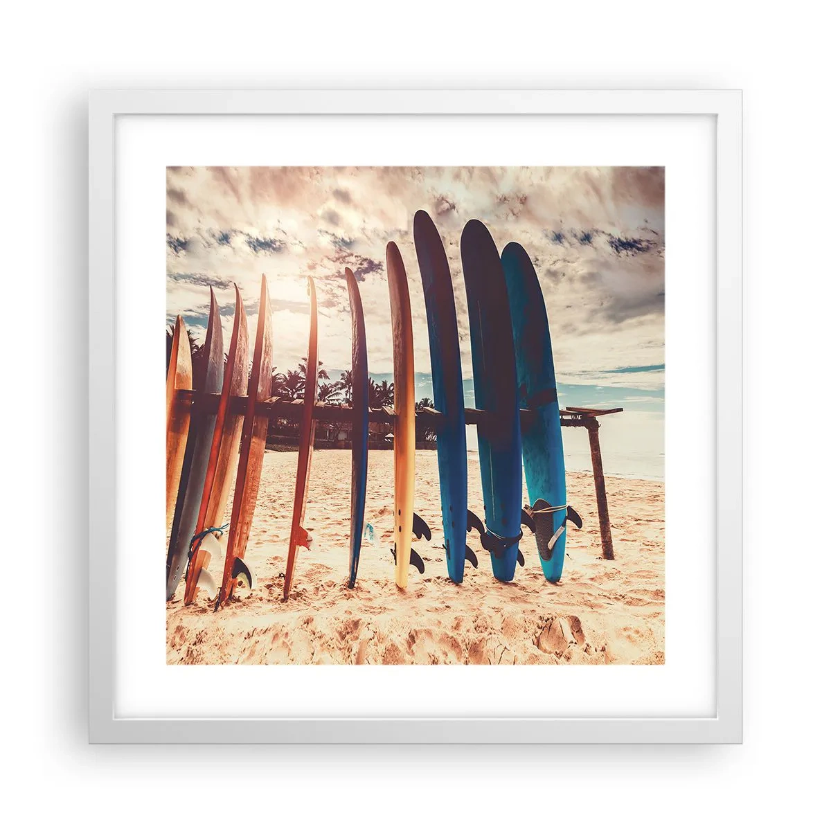 Affisch i vit ram - God natt, vi ses imorgon - 40x40 cm