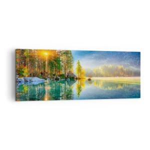 Canvastavla - Bild på duk - Majestät och sötma - 140x50 cm