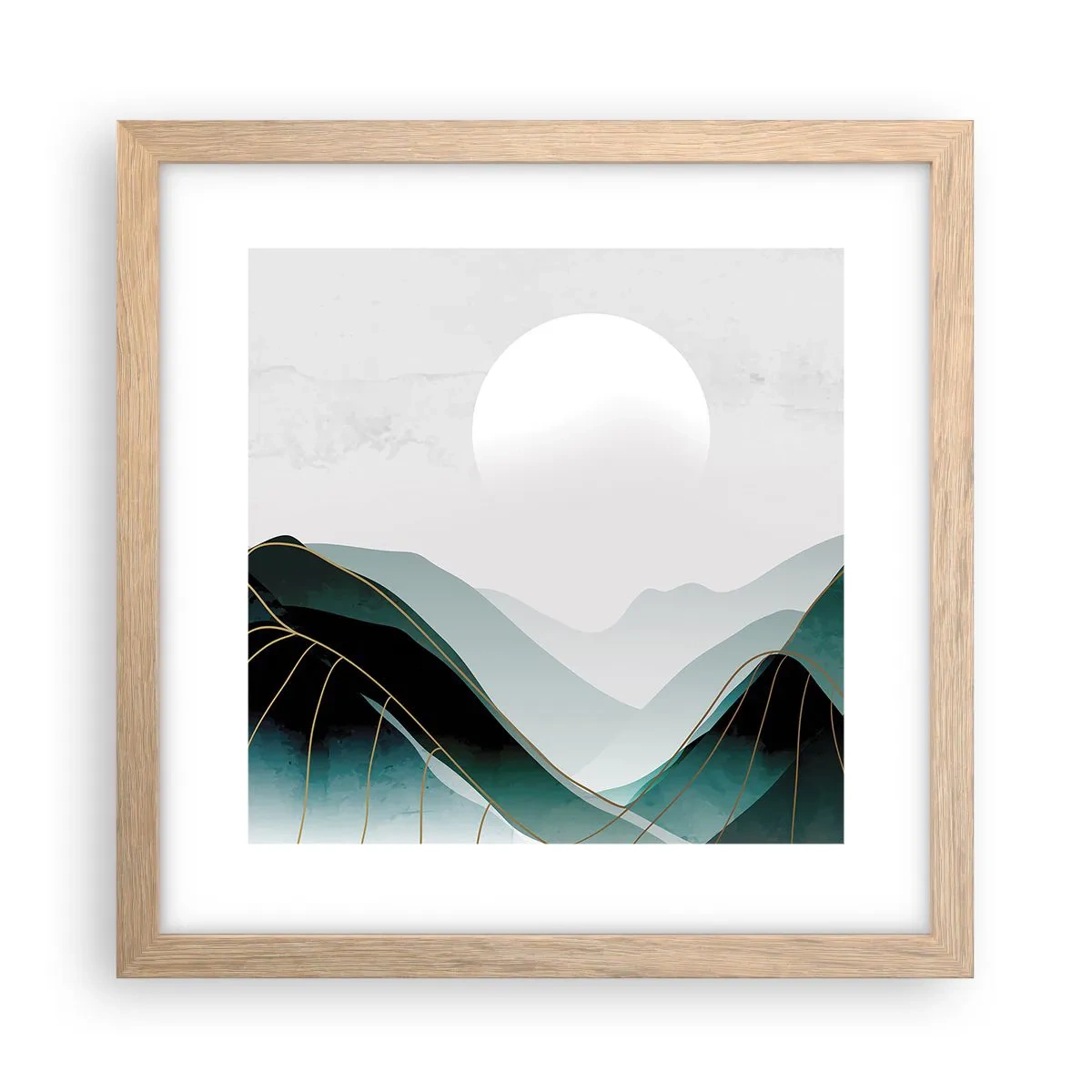 Affisch i ram av ljusek - I fullt majestät - 30x30 cm