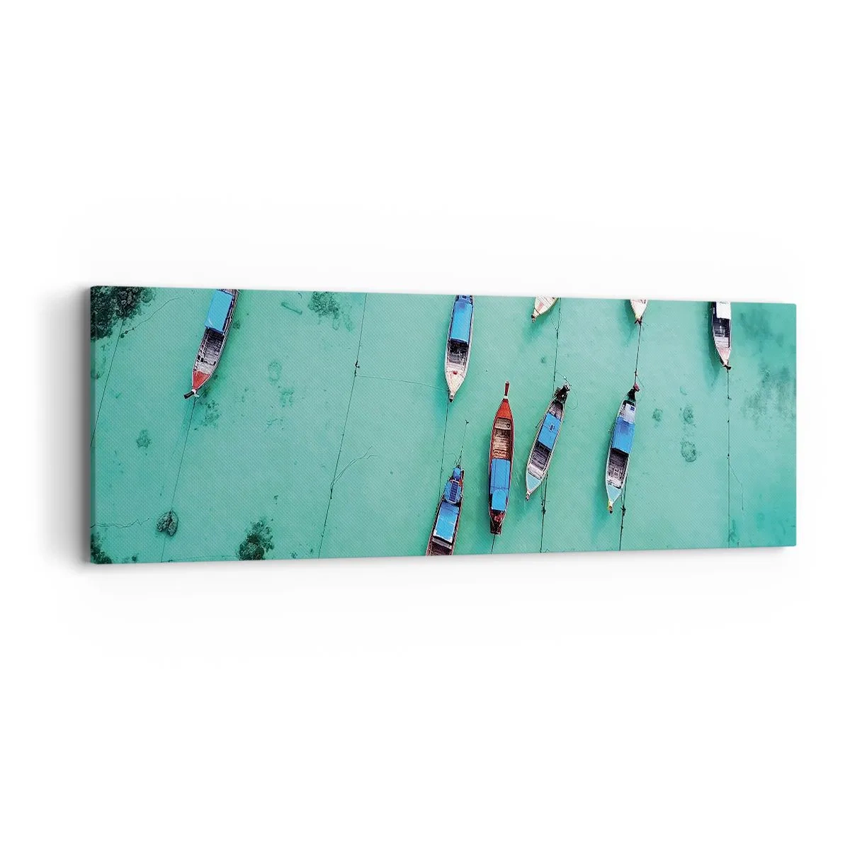 Canvastavla - Bild på duk - Under en glad väntan - 90x30 cm