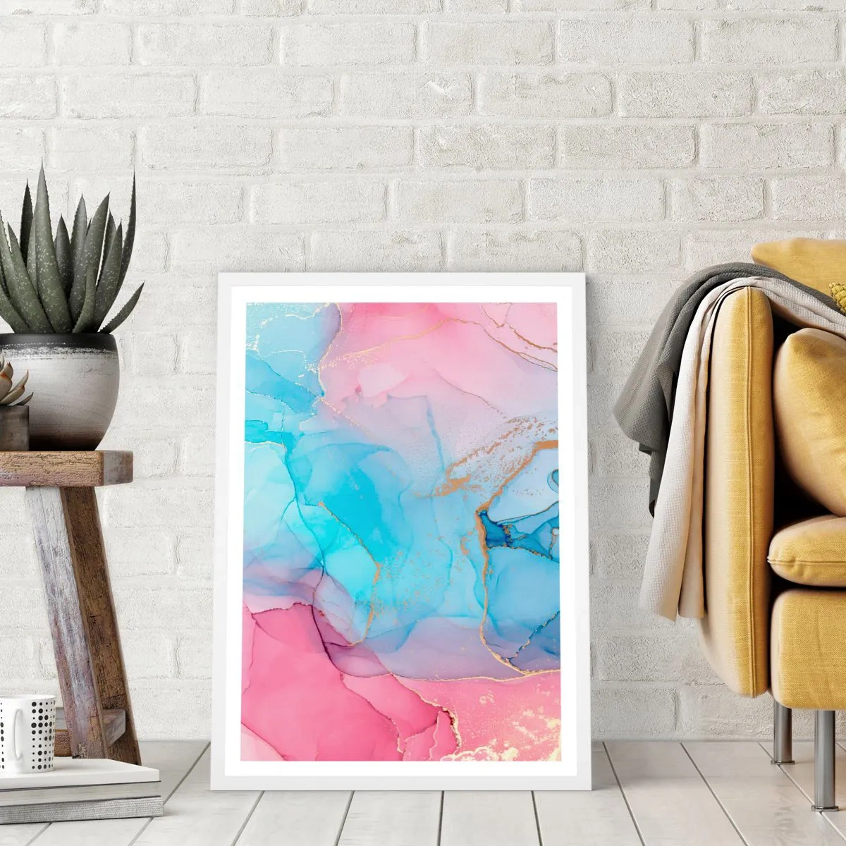 Affisch i vit ram - Möte och infiltration - 50x70 cm