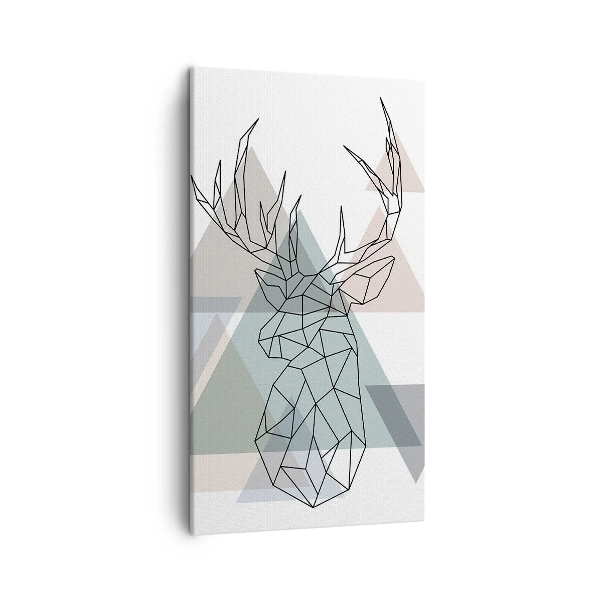 Canvastavla - Bild på duk - I en geometrisk skog - 45x80 cm