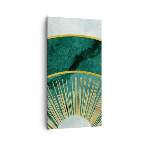 Canvastavla - Bild på duk - Ett annorlunda solsystem - 65x120 cm