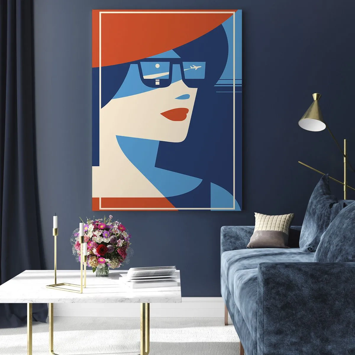 Glastavla - Bild på glas - Semesterresa - 50x70 cm
