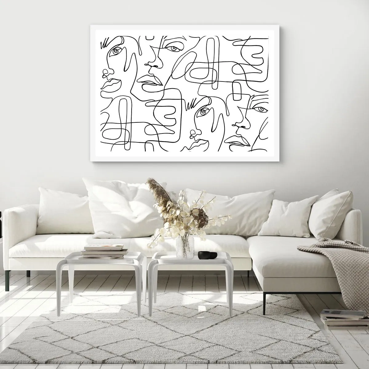 Affisch i vit ram - I trassliga känslor - 100x70 cm