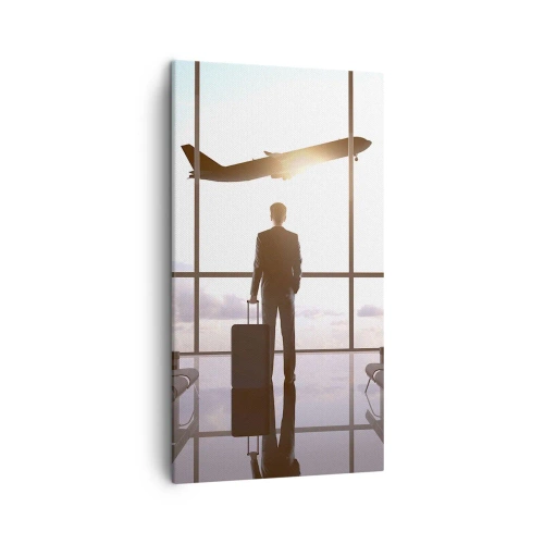 Canvastavla - Bild på duk - Du har tid, sakta ner - 45x80 cm