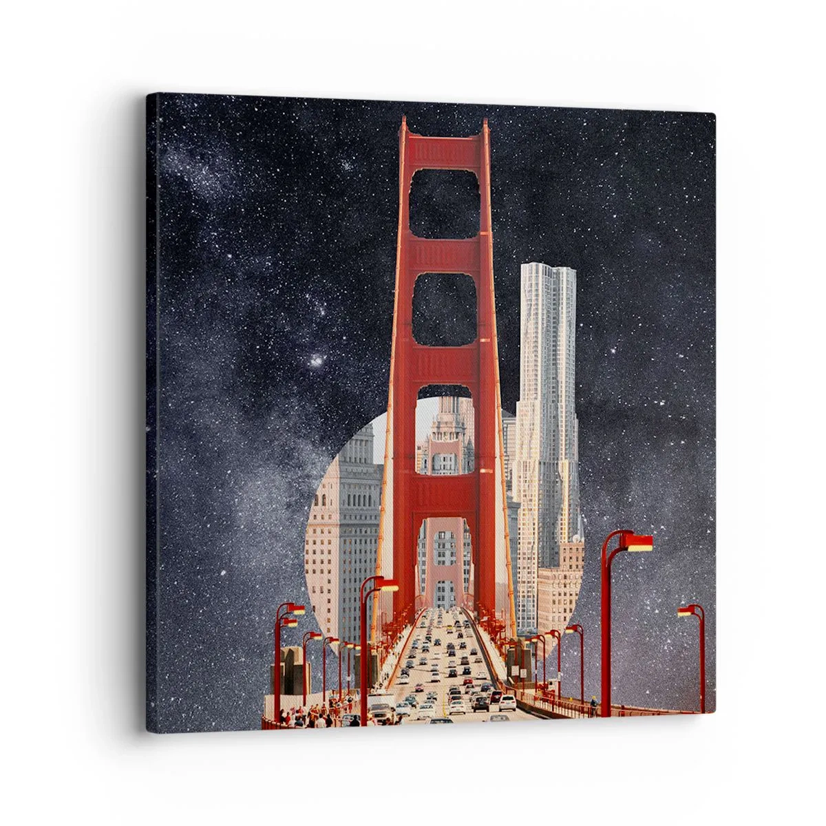 Canvastavla - Bild på duk - Alltid i centrum - 30x30 cm